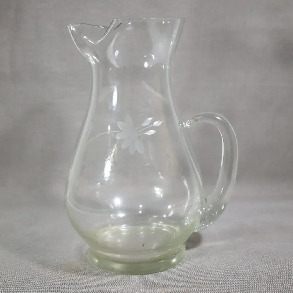 Princess House 64oz Ice Lip Pitcher Heritage Pattern